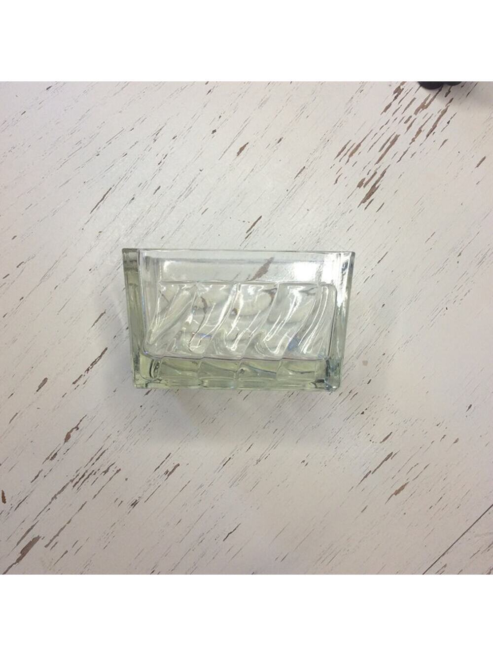 Vintage Clear Glass Sugar Packet Holder/Caddy Restaurantware